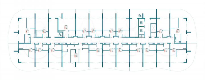1-к. квартира, 71 м², 7/13 эт.