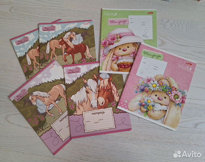 Тетради в клетку и в линейку 12, 18, 24 листа