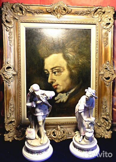 Моцарт.Франция.1958.Картина.Масло.живопись