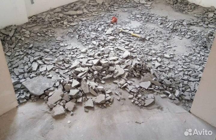 Демонтаж разбор полов и стен