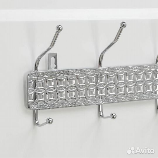 Вешалка настенная на 4 двойных крючка Доляна «Вита