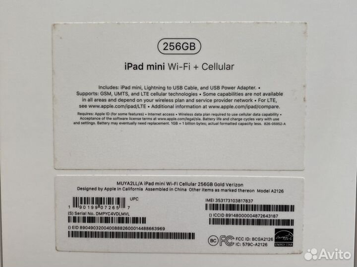 iPad mini 5 256gb cellular