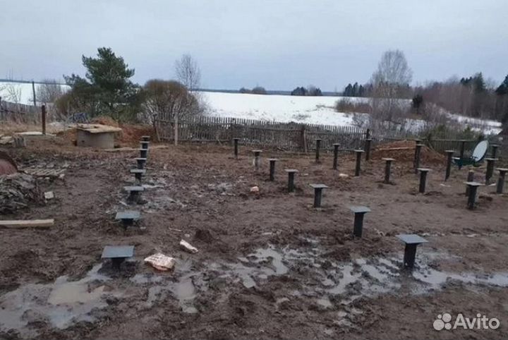 Монтаж винтовых свай