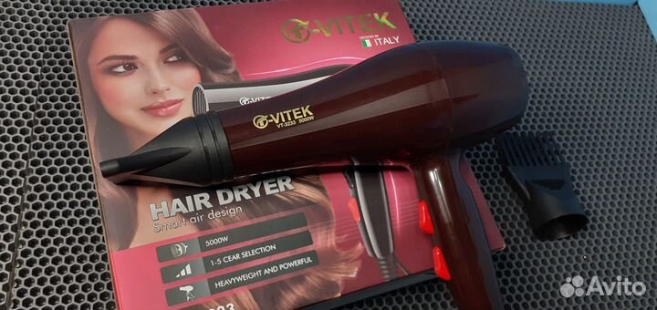 Фен для волос Vitec Для любой укладки 2000Вт