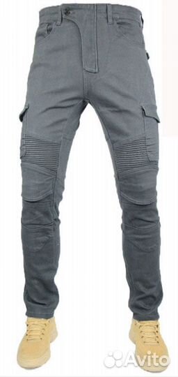 Мото джинсы штаны