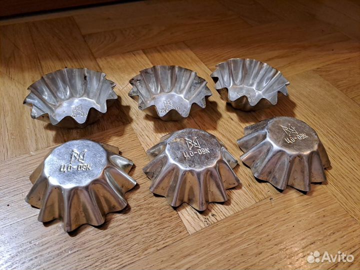 Формочки для кексов СССР (набор из 6шт.)