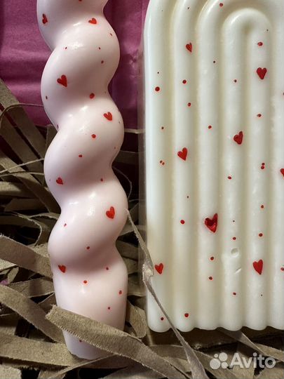 Соевые свечи формовые ручной работы