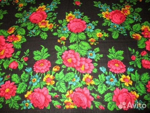 Платки шелковые, жаккард, винтаж, СССР