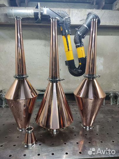 Вискарный шлем, медный шлем, аламбик