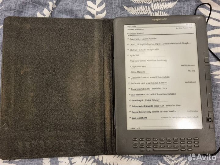 Amazon kindle dx grey 9.7 c чехлом