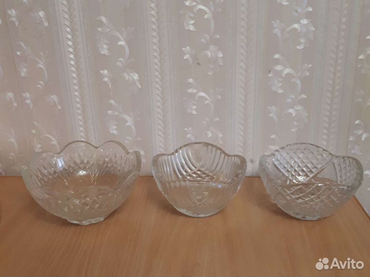 Хрусталь салатница, конфетница