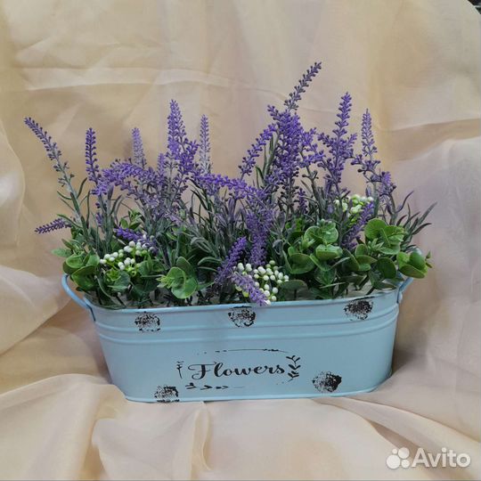 Искусственные цветы лаванда,пионы,крокусы