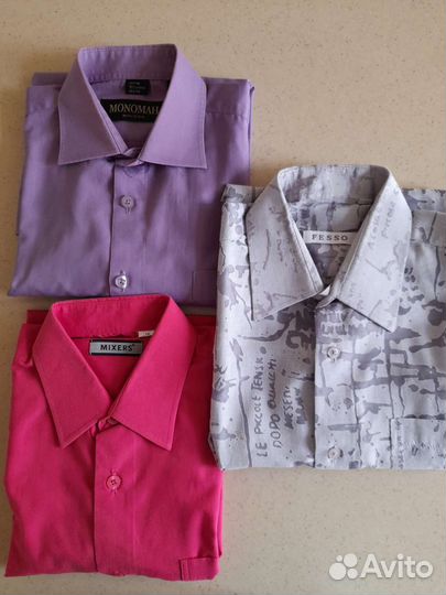 Школьные рубашки для мальчика 7,10,12,15-17лет