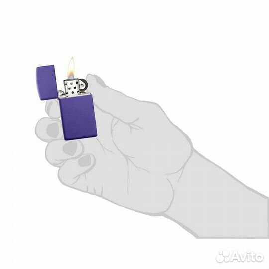 Зажигалка Zippo 1637 Slim Purple Matte Новая