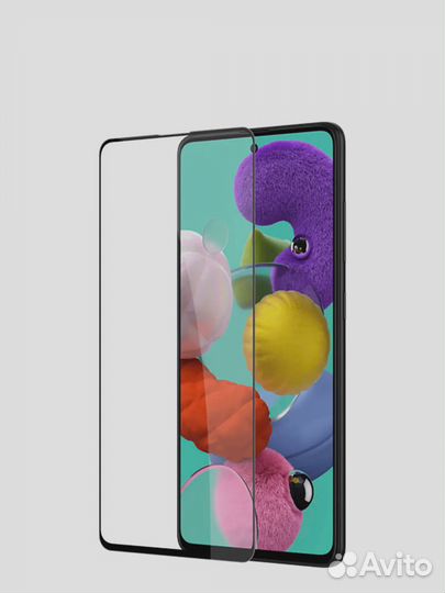 Защитное стекло 5D с полной проклейкой на Samsung