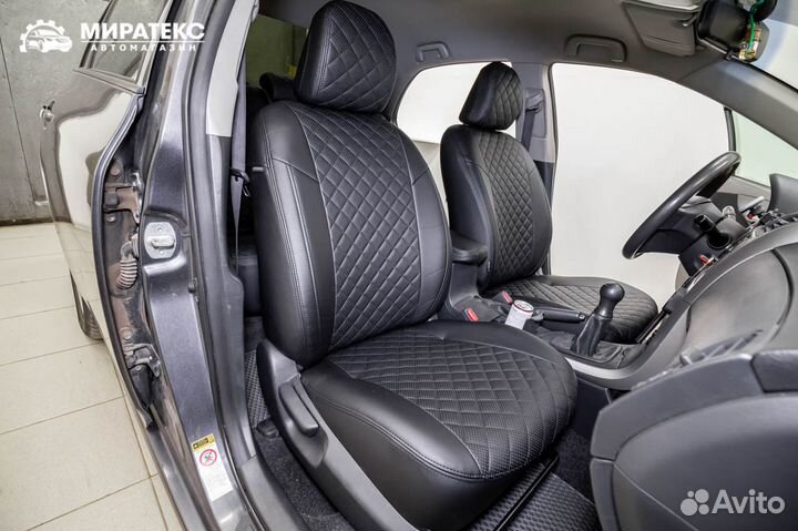 Авточехлы Тойота Королла с 06-13 / Экокожа Ромб