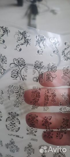 Наклейки/ декор для ногтей 108 штук