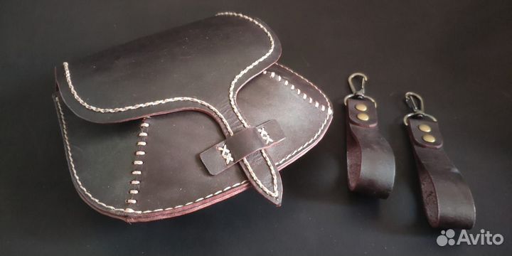 Сумочка на ремень ручная работа