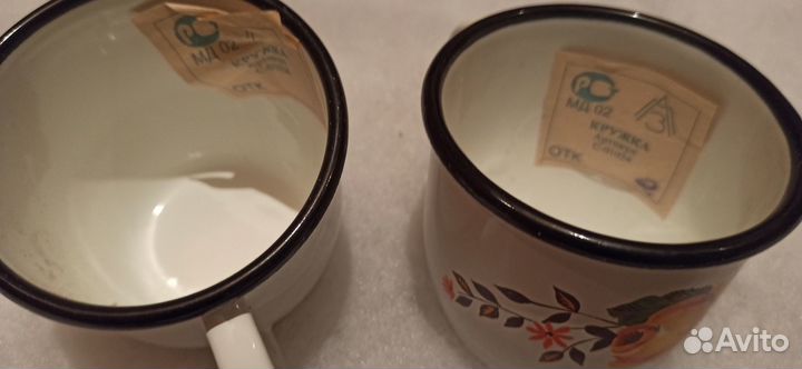 Детская эмалированная кружка СССР люкс новая