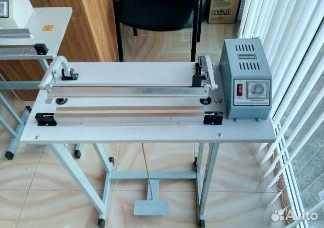 Ножной импульсный запайщик с обрезкой sftd-400