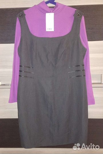 Платье + водолазка новые 52-54