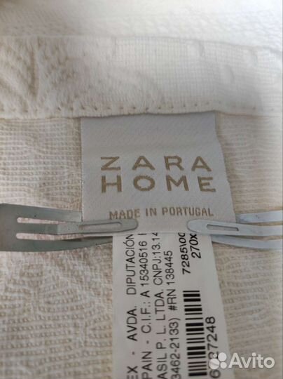 Покрывало zara home хлопок 270*280 cm новое