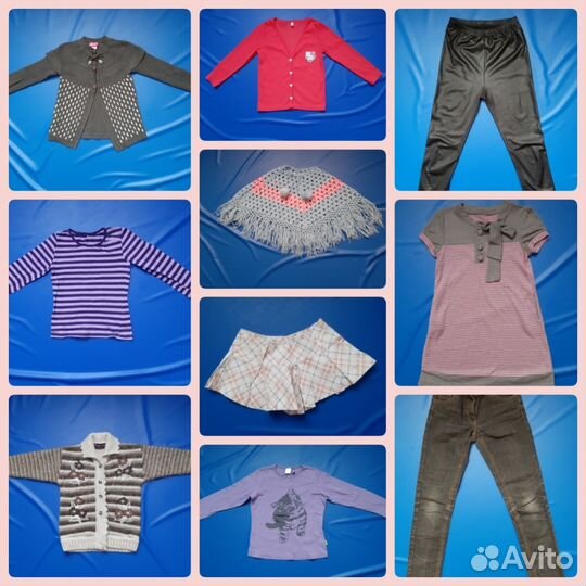 Вещи пакетом (много) на девочку 8-10 лет