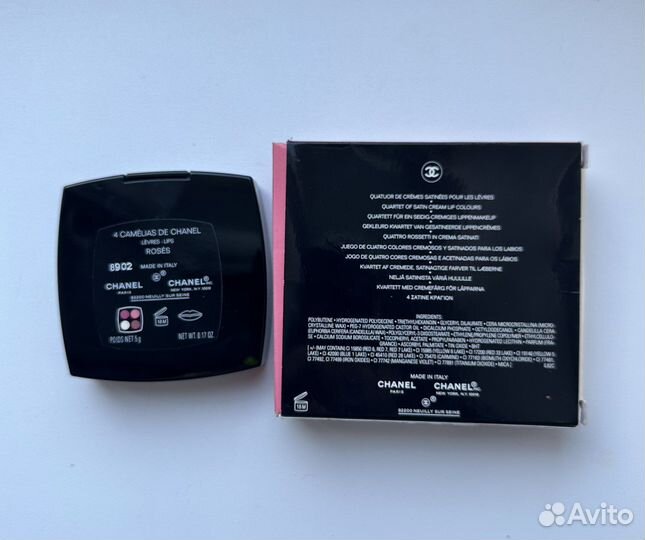 Chanel палетка помад 4 camelias roses