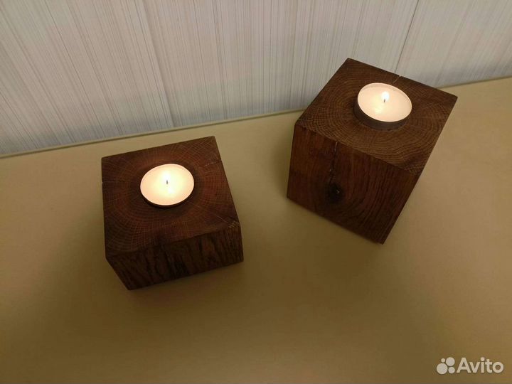 Подсвечники массив дуба