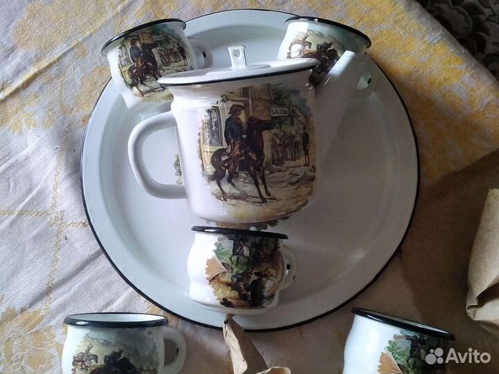 Сервиз чайный элалированный