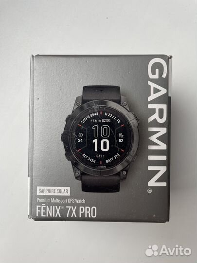 Garmin Fenix 7X Pro Sapphire Solar черный