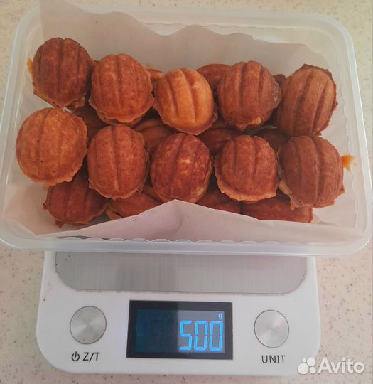 Орешки со сгущёнкой,вафли,зефир