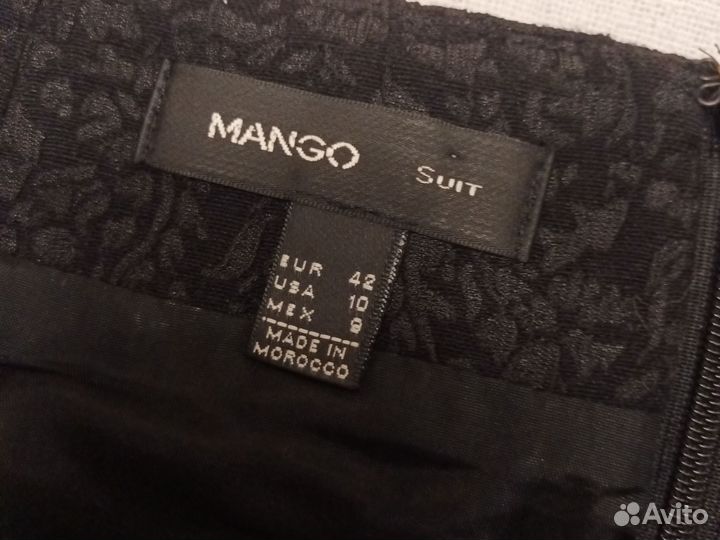 Юбка прямая мини mango