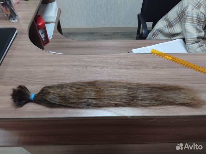 Волосы натуральные срез