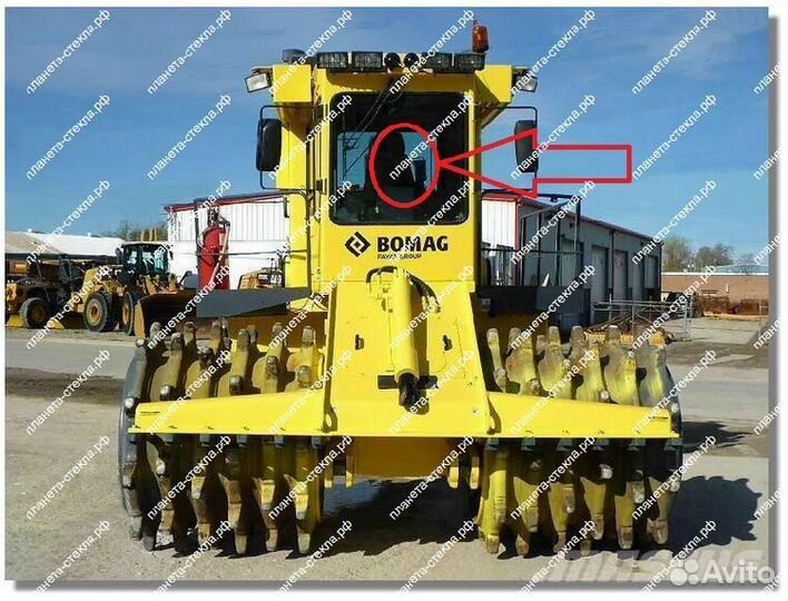 Стекло для мусорного уплотнителя Bomag DC 722 RB с