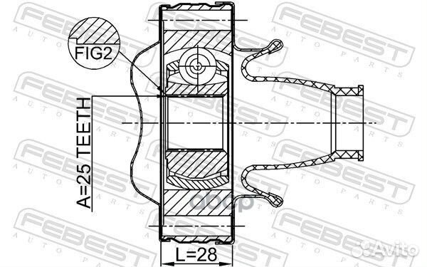 ШРУС карданного вала (компл.) jeep Grand Cherok