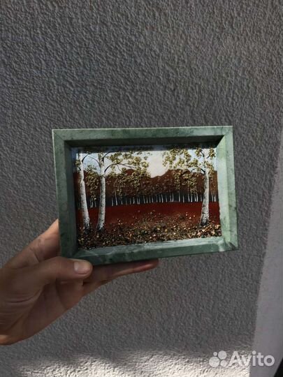 Панно из поделочного камня