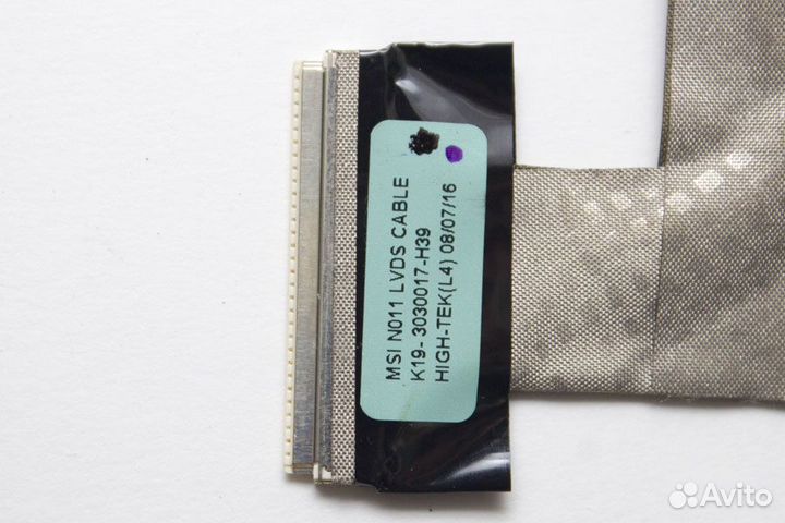 Шлейф матрицы K19-3030017-H39 для MSI U100