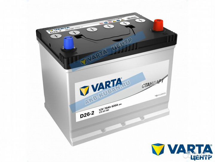 Аккумуляторы Varta 70 Ah с доставкой, гарантия