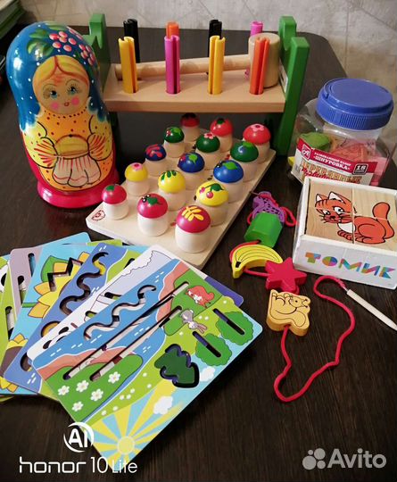 Развивающие деревянные игрушки