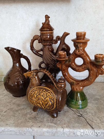 Кувшины и подсвечник, Керамика СССР