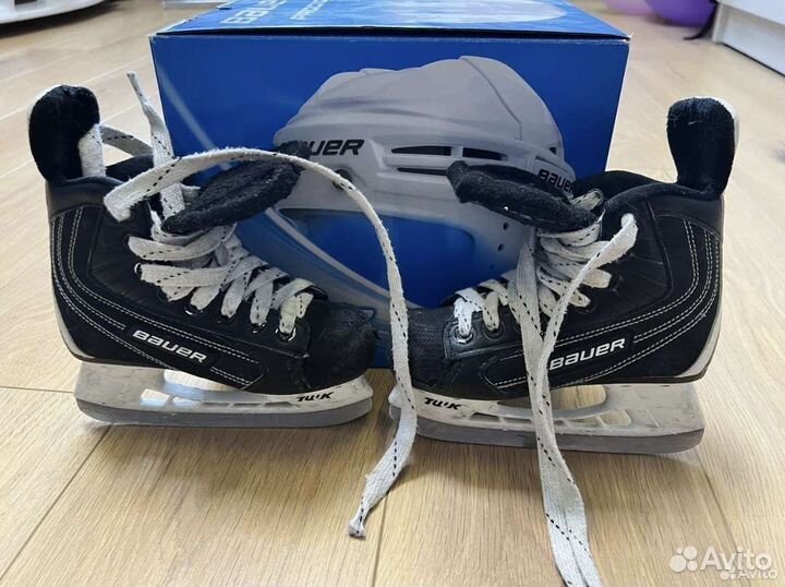 Хоккейные коньки bauer детские 28 размер