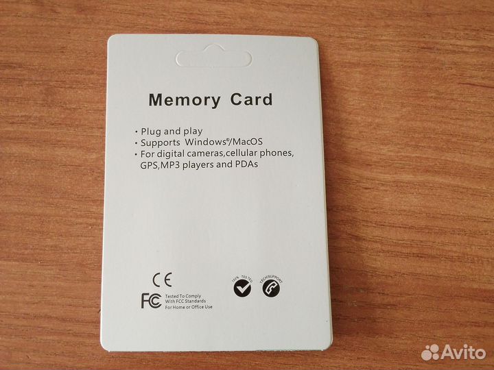 Карта памяти, настоящий объём 64 гб
