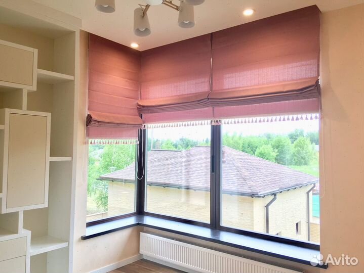 Римские шторы. Привезем и покажем ткани бесплатно