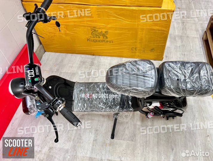 Электроскутер citycoco Wolong C2 Pro Plus