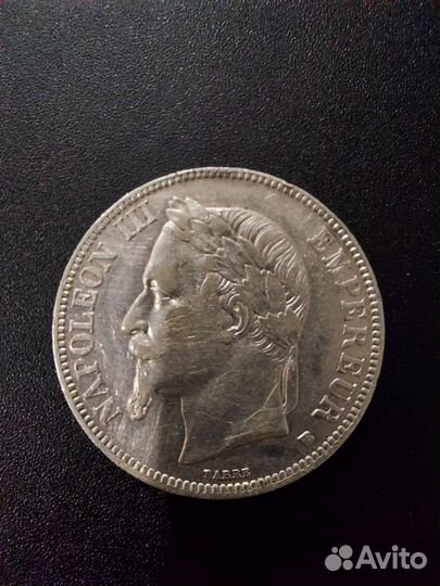 5 франков 1868г
