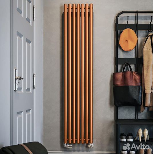 Вертикальный дизайнерский радиатор Steel-Hot от за