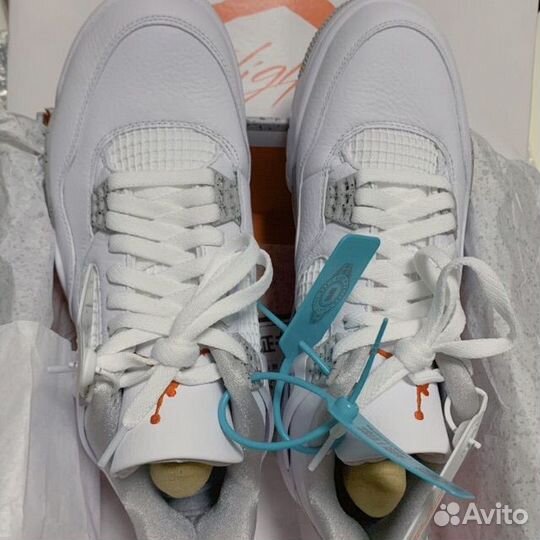 Оригинал Nike air jordan 4 white oreo