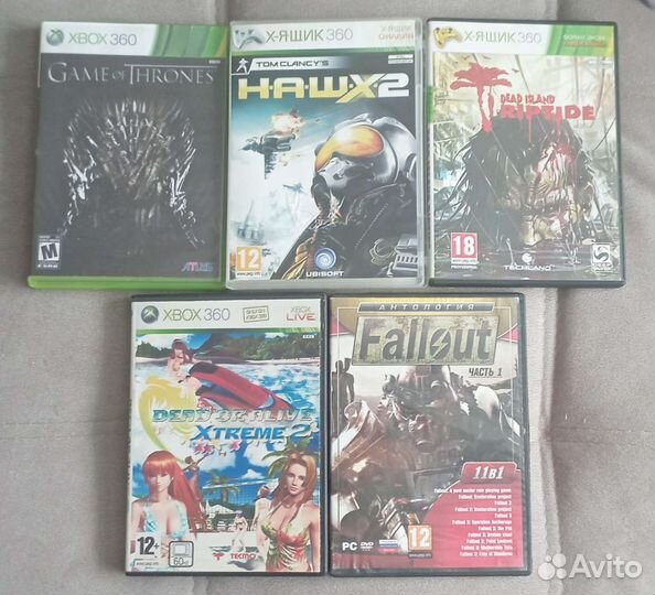 Диски на Xbox 360, PS 4, Xbox One