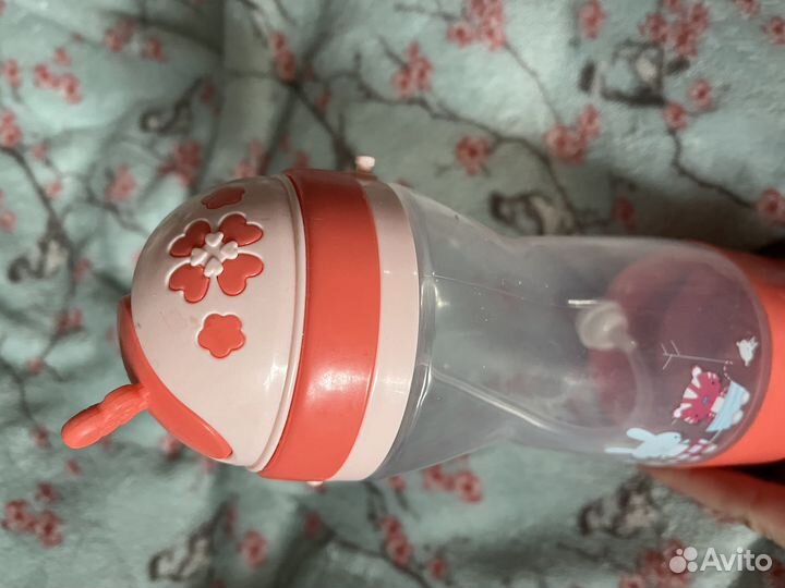 Новая бутылочка поильник для детей с трубочкой